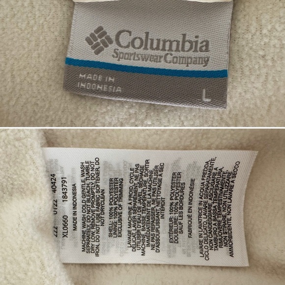 Columbia Hooded lined‎ jacket cream L - Picture 8 of 9